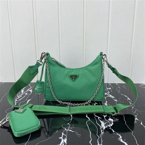 prada bag green nylon|prada stricktasche.